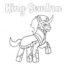 King Sombra, My Little Pony coloring page