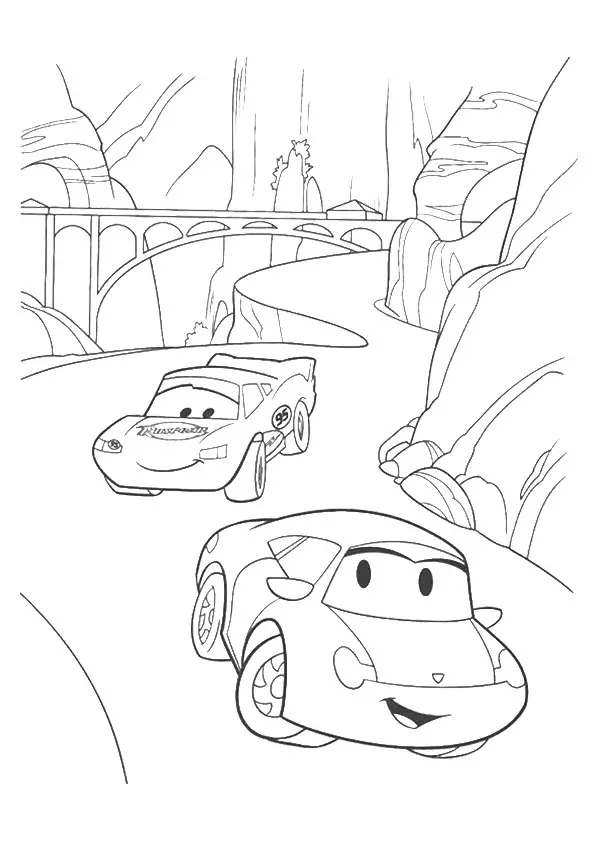 Lightning-McQueen-going-through-rocks