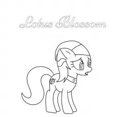 Lotus Blossom, My Little Pony coloring page_image