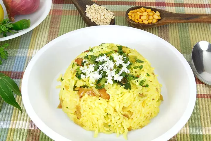 Mango rice recipe for kids