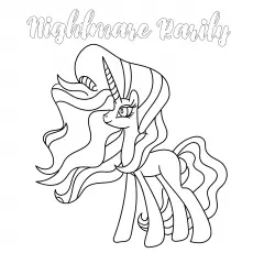 Nightmare Rarity, My Little Pony coloring page_image