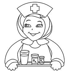 baby nurse coloring pages