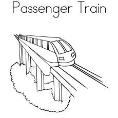 Passenger Fastest Train Coloring Sheets