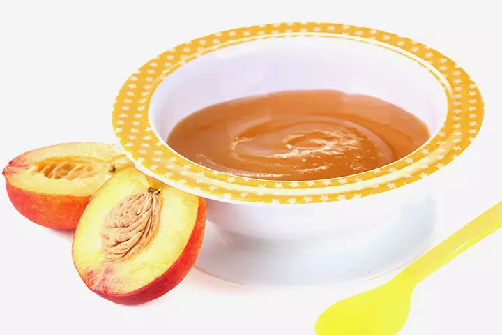 Peach puree recipe peaches for babies