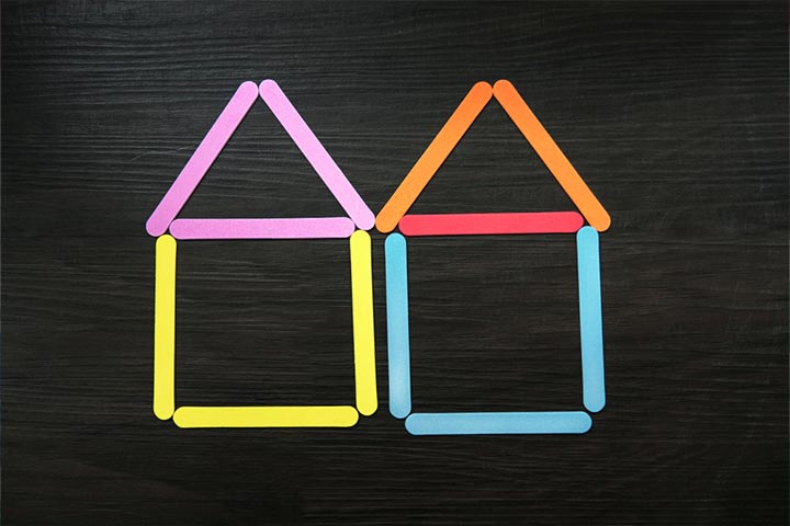 Popsicle shape activity for toddlers to do at home