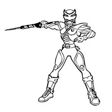 Power Rangers Mega Force knife coloring page_image