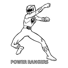 Power Rangers Mega Force in action coloring page_image