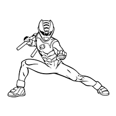 Power Rangers Mega Force jungle fury coloring page