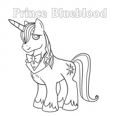 Prince Blueblood, My Little Pony coloring page_image