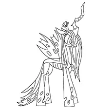 Queen Chrysalis, My Little Pony coloring page_image