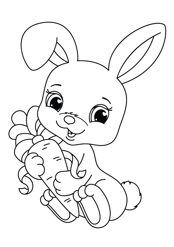 Rabbit-coloring-page