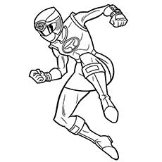 Power Rangers Mega Force pink ranger coloring page