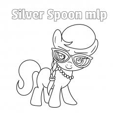 Silver Spoon, My Little Pony coloring page