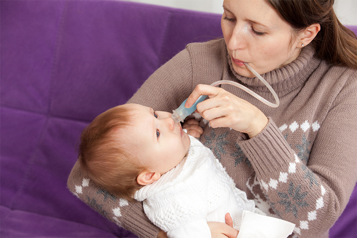 Some parents find nasal aspirator less invasive