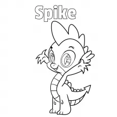 Spike, My Little Pony coloring page_image