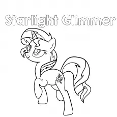 Starlight Glimmer, My Little Pony coloring page_image