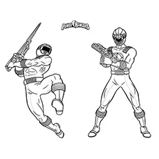 Power Rangers Mega Force superhero coloring page_image