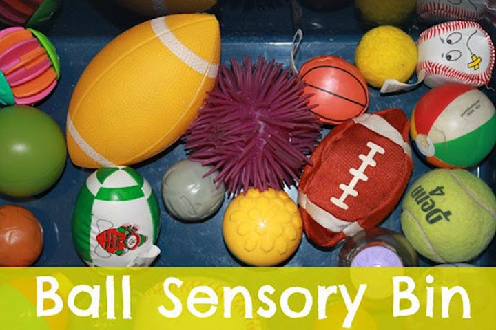 Texture balls, sensory activity for infants