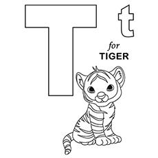 free letter t coloring pages