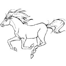 Free Printable Realistic Horse Coloring Pages - Help your child develop ...