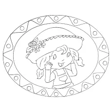 The Angel Cake from Strawberry Shortcake coloring page