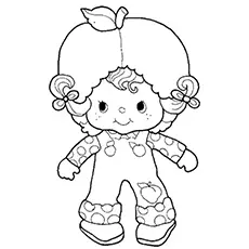 Apricot of Strawberry Shortcake coloring page_image