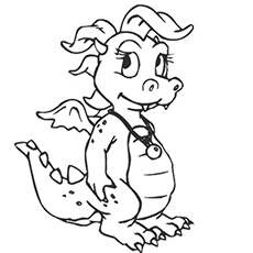 57 Coloring Pages Online Dragon  Best Free