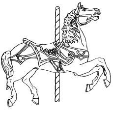 detailed horse coloring pages