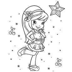 Cherry Jam of Strawberry Shortcake coloring page