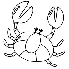 Chilled Crab coloring page