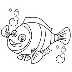 fish to color for kids