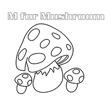 The Cook Me Mushrooms coloring page