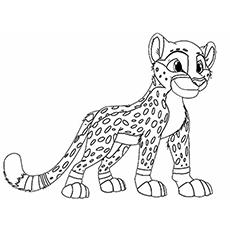 cute baby cheetah coloring pages