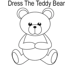 Dress The Teddy Bear coloring page_image