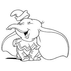 dumbo elephant coloring pages