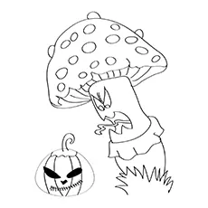 The Fairy Tale Mushrooms coloring page