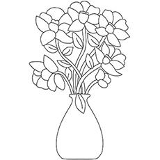 bouquet of flowers coloring pages