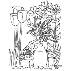 The flower fairy coloring page_image