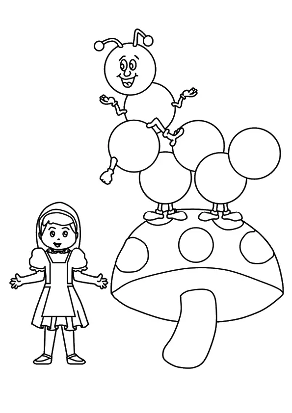 The-Happy-Bug-And-Girl-Mushroom