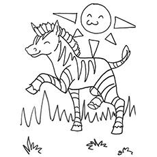 zebra coloring pages for preschoolers