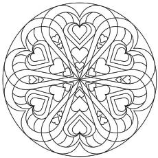 free valentine coloring pages