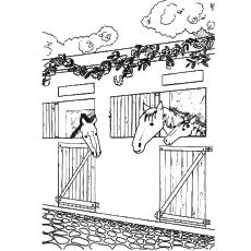 horse farm coloring pages