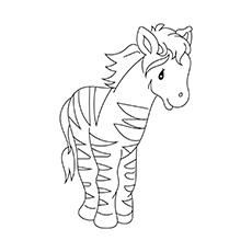 The Kevin, Zebra coloring page