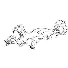 The Komodo dragon coloring page