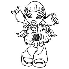 Bratz coloring picture