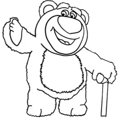 Hugging teddy bear coloring page_image