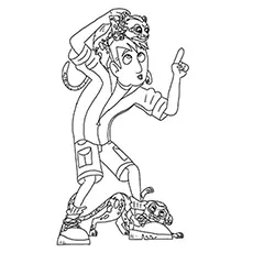 Martin Kratts from wild kratts coloring page