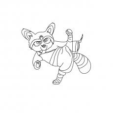 Kung Fu Panda Master Shifu coloring page