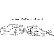 The McQueen with Francesco Bernoulli coloring page