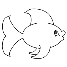 The miss fish coloring page